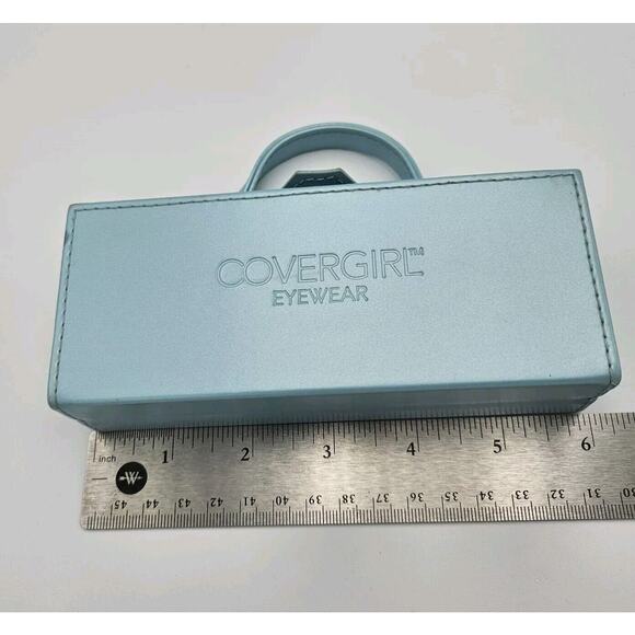 CoverGirl Eyewear Light Blue Eyeglass Hard Case Classic - Picture 5 of 5